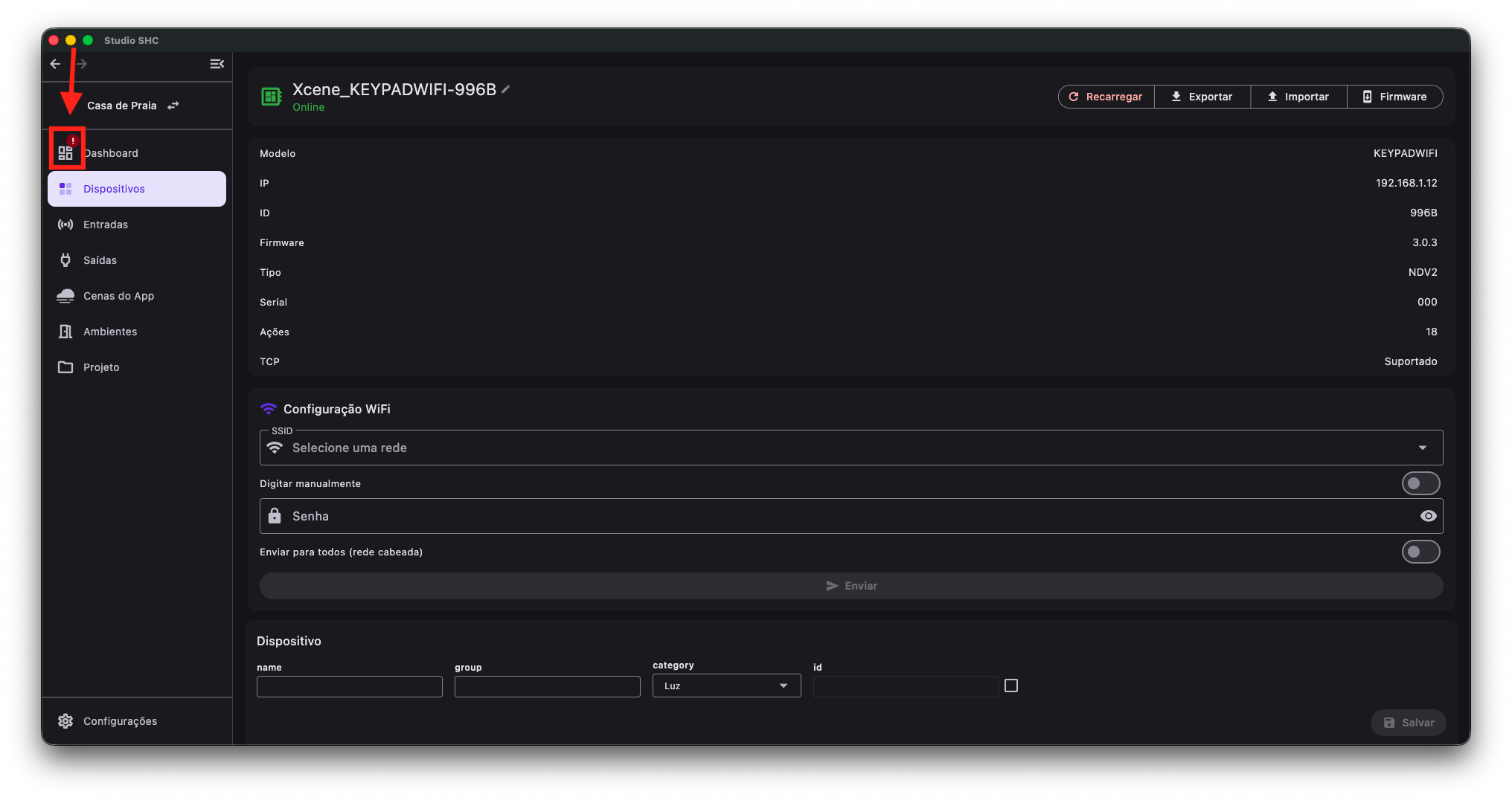 Tela de config2